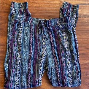 LA Hearts patterned joggers